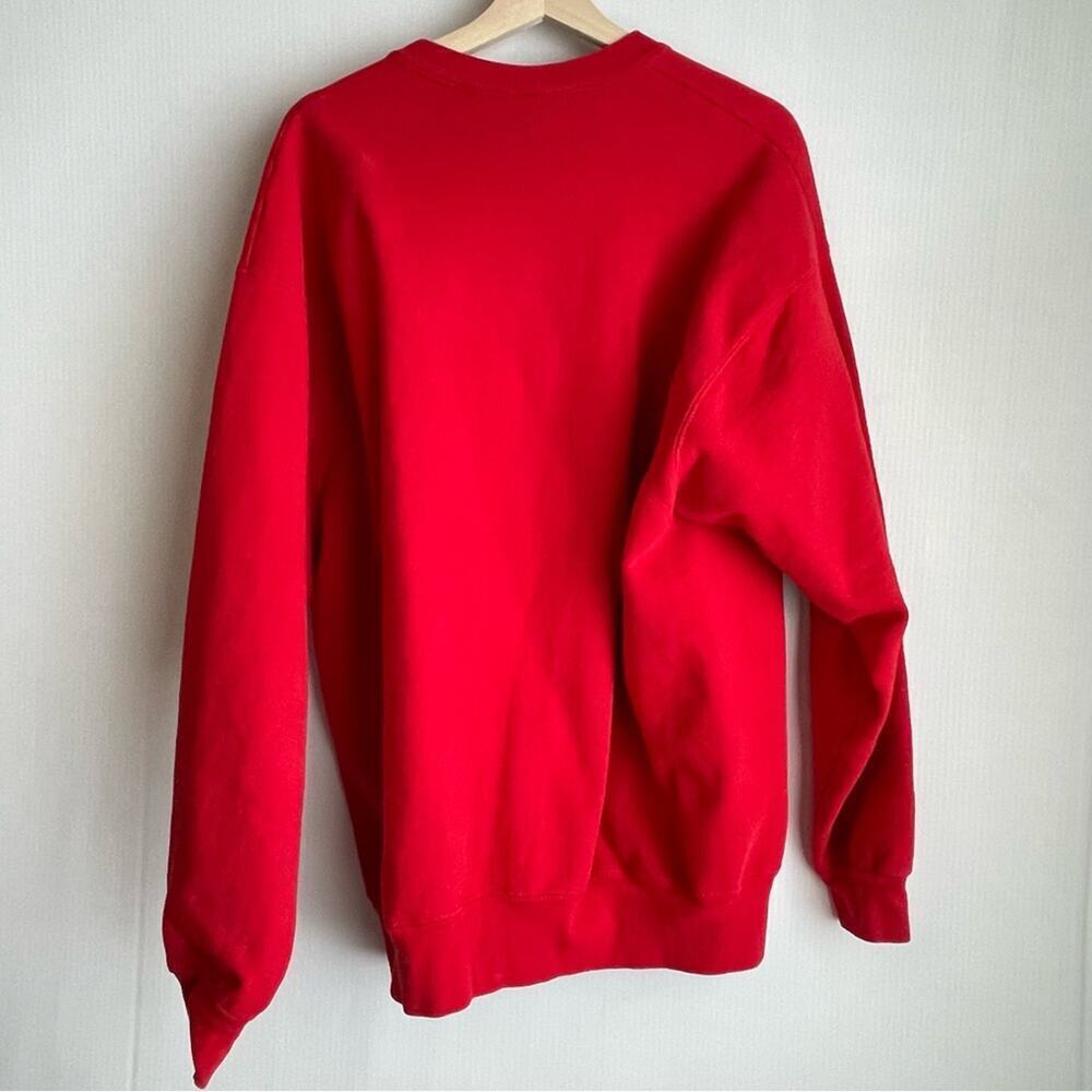 Vintage Nebraska Huskers Crewneck Sweatshirt Xl Fruit Of The Loom Brand Red — image 7 of 7